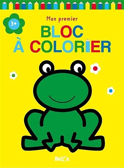 Grenouille: mon premier bloc à colorier 3+