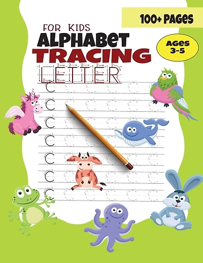 Alphabet Tracing Letter For Kids: Preschool writing Workbook - ABC Animal alphabet Handwriting Practice Book for Kids Ages 3-5 (Gift )
