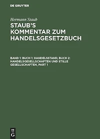 Buch 1: Handelsstand, Buch 2: Handelsgesellschaften und stille Gesellschaften