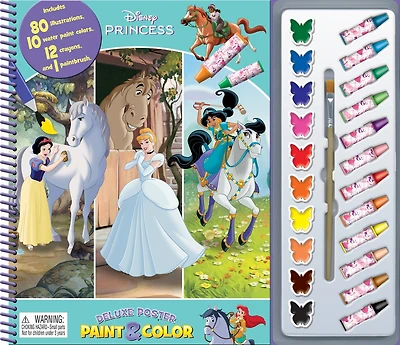 DISNEY PRINCESSES 2025 DELUXE POSTER PAINT & COLOR