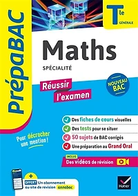 Prépabac Réussir l'examen - Maths Tle générale (spécialité) - Bac 2026: fiches de révision, sujets de bac corrigés & vidéos
