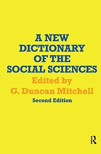 A New Dictionary Of The Social Sciences