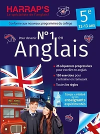 Pour devenir n° 1 en anglais 5e, 12-13 ans: conforme aux nouveaux programmes du collège