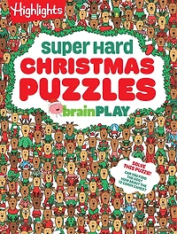 brainPLAY Super Hard Christmas Puzzles: 200+ Challenging Christmas Puzzles, Mazes, Logic Games and Wordplay. Holiday-Themed Activity Book Gift for Kids 7 and Up