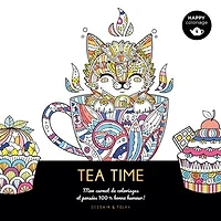 Tea time: mon carnet de coloriages et pensées 100 % bonne humeur !