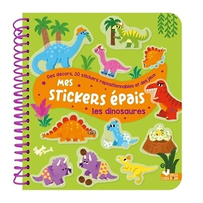 Mes stickers épais: les dinosaures