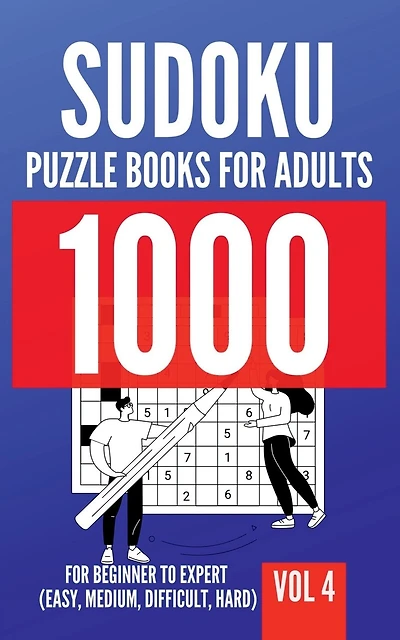 1000 Sudoku Puzzle Books For Adults For Beginner To Expert (Easy, Medium, Difficult
