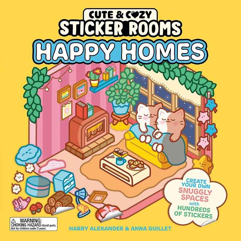 Cute & Cozy Sticker Rooms: Getaways: Create Your Own Dreamy Destinations with Hundreds of Stickers