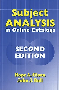 Subject Analysis in Online Catalogs