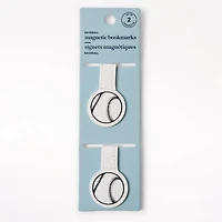 Set Of 2 Magnetic Bookmarks Golf Ball