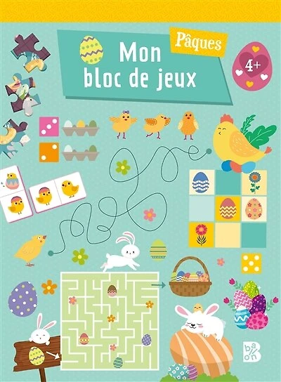 Pâques: mon bloc de jeux
