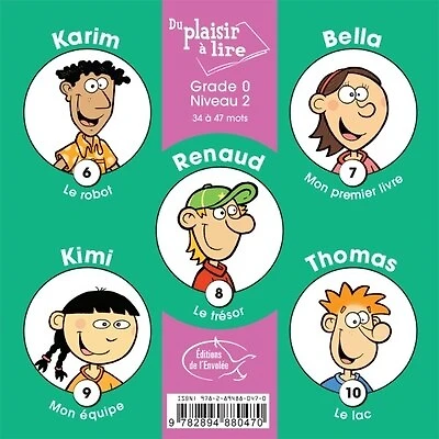 Du plaisir à lire - Série A. Grade 0, niveau 2: livrets 6 à 10 - 34 à 47 mots