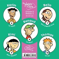 Du plaisir à lire - Série A. Grade 0, niveau 2: livrets 6 à 10 - 34 à 47 mots