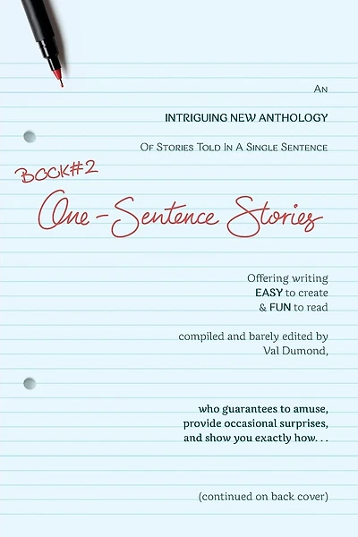 BOOK#2 One-Sentence Stories: Intriguing New Anthology of Stories Told in a Single Sentence