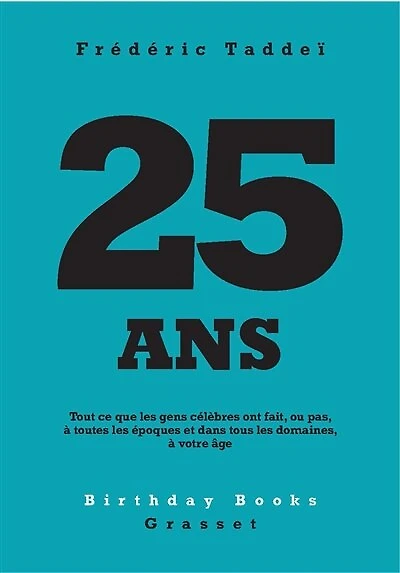 25 ANS: Tout ce que les gens célèbres ont fait, ou pas, à toutes époques et dans tous domaines, votre âge