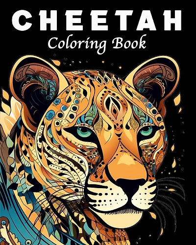Cheetah Coloring Book: 40 Unique Cheetah Mandala Coloring Book for Stress Management and Relaxation