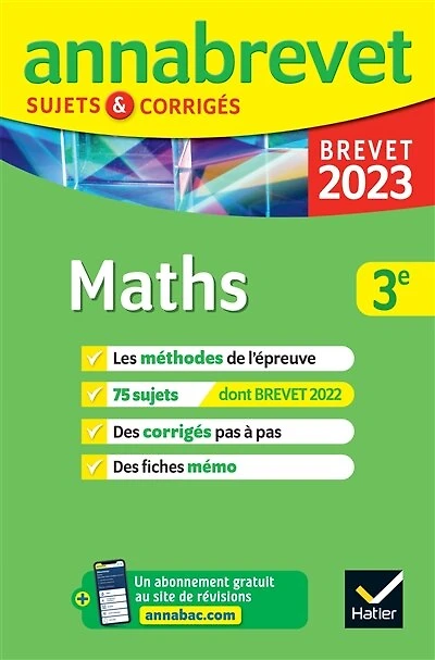 Maths 3e: nouveau brevet 2025