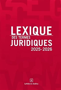 Lexique des termes juridiques: 2025-2026