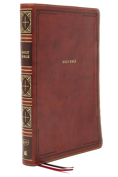 KJV Holy Bible: Giant Print Thinline Bible, Tan Leathersoft, Red Letter, Comfort Print: King James Version (Vintage Series)