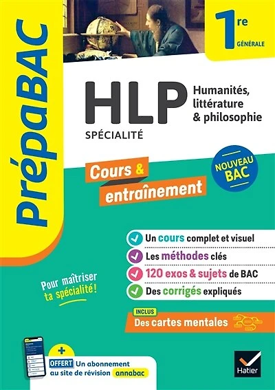 Prépabac - HLP 1re générale (spécialité): cours, méthodes & entraînement (programme de Première)