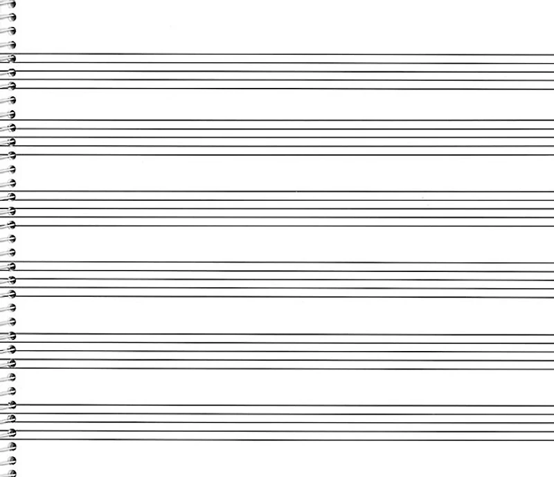 76. Spiral Book 6-stave (Extra Wide): Passantino Manuscript Paper