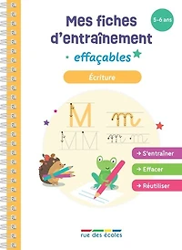 Ecriture: mes fiches d'entraînement effaçables