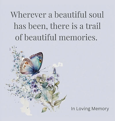 Celebration of life, funeral book