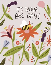 Love Muchly Greeting Cards: Birthday - It's your Bee-day! (Pack of 6)
