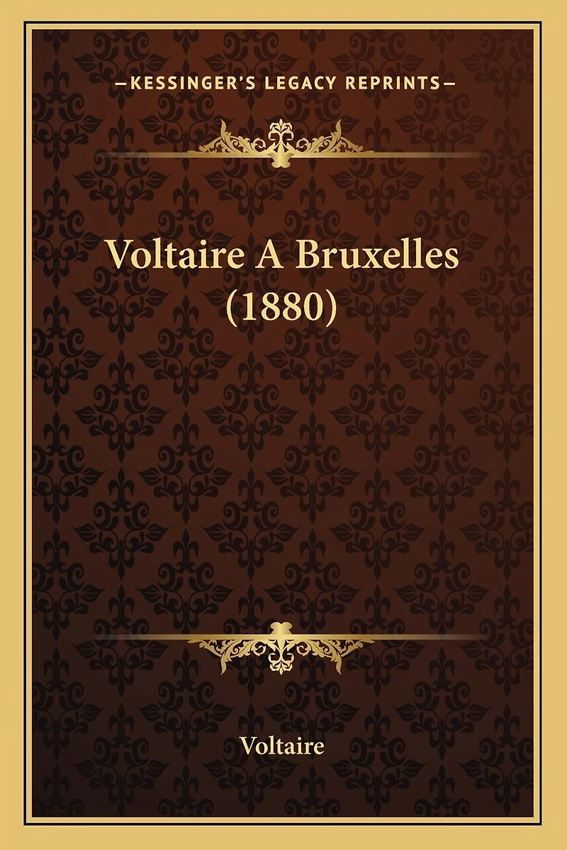 Voltaire A Bruxelles (1880)