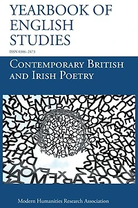 Contemporary British and Irish Poetry (Yearbook of English Studies (51) 2021)