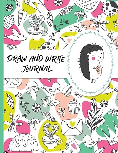 Draw And Write Journal: Half Page Lined Paper With Drawing Space (8.5 X 11 Notebook) Composition Book For Women, Girls, Tee