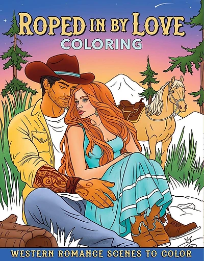 Roped in by Love Coloring: Western Romance Scenes to Color