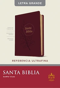 Santa Biblia RVR60, Edición de referencia ultrafina, Letra grande (SentiPiel, Negro, Roja)