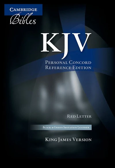 Kjv Personal Concord Reference Bible, Red Letter, Black And Green Two-tone Imitation Leather Kj462:xr