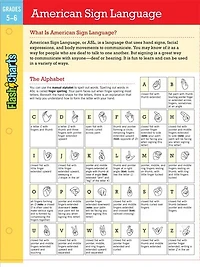 American Sign Language Flashcharts