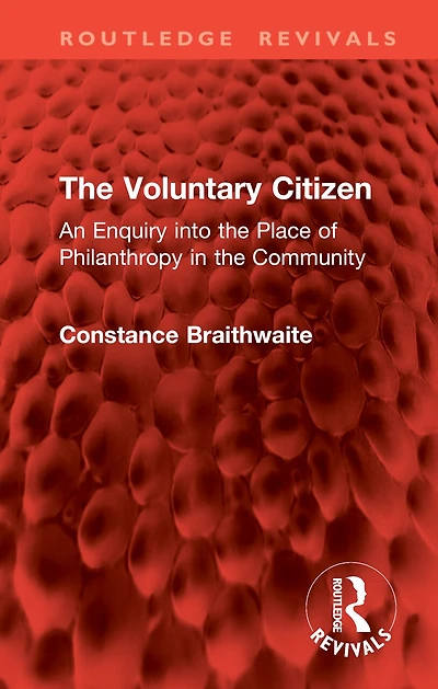 the Voluntary Citizen: An Enquiry into Place of Philanthropy Community
