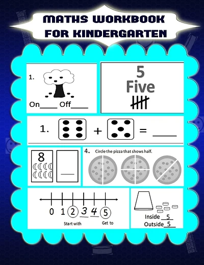Maths workbook for kindergarten: maths activity for kindergarten