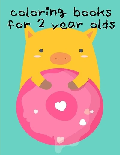 Coloring Books For 2 Year Olds: Christmas coloring Pages for Children ages 2-5 from funny image.