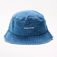 Bucket Hat, Book Lover, Denim