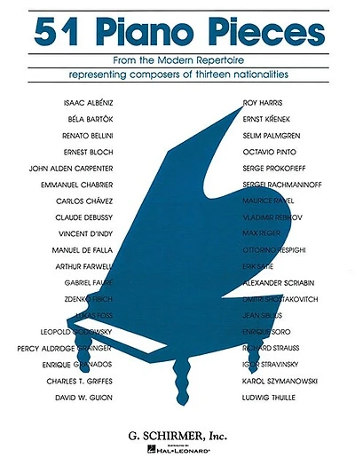 51 Pieces From The Modern Repertoire: Piano Solo