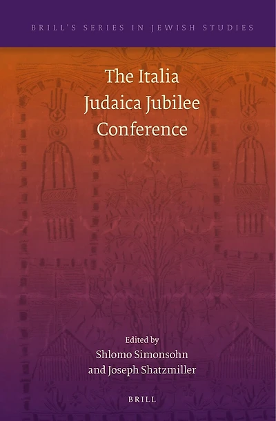 The Italia Judaica Jubilee Conference