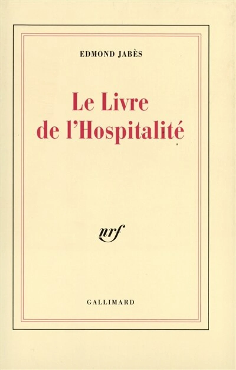 Le Livre de l'hospitalité
