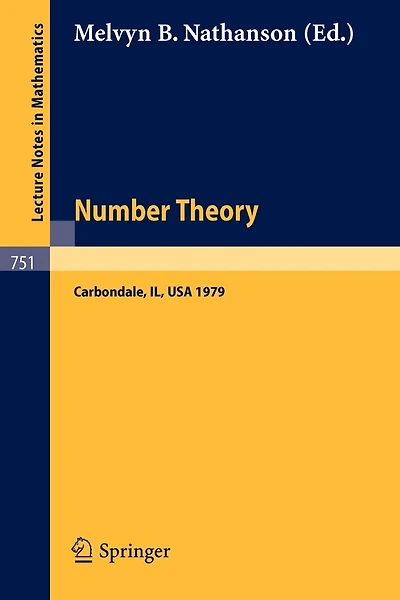 Number Theory, Carbondale 1979: Proceedings of the Southern Illinois Number Theory Conference Carbondale, March 30 and 31, 1979