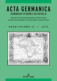 Acta Germanica: German Studies Africa