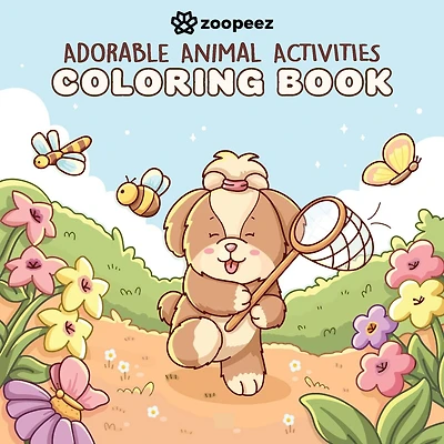 Adorable Animal Activities Coloring Book: A Bold & Easy Coloring Book with Cute Animal Friends for Relaxation
