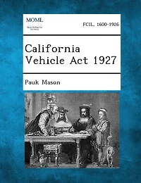 California Vehicle Act 1927