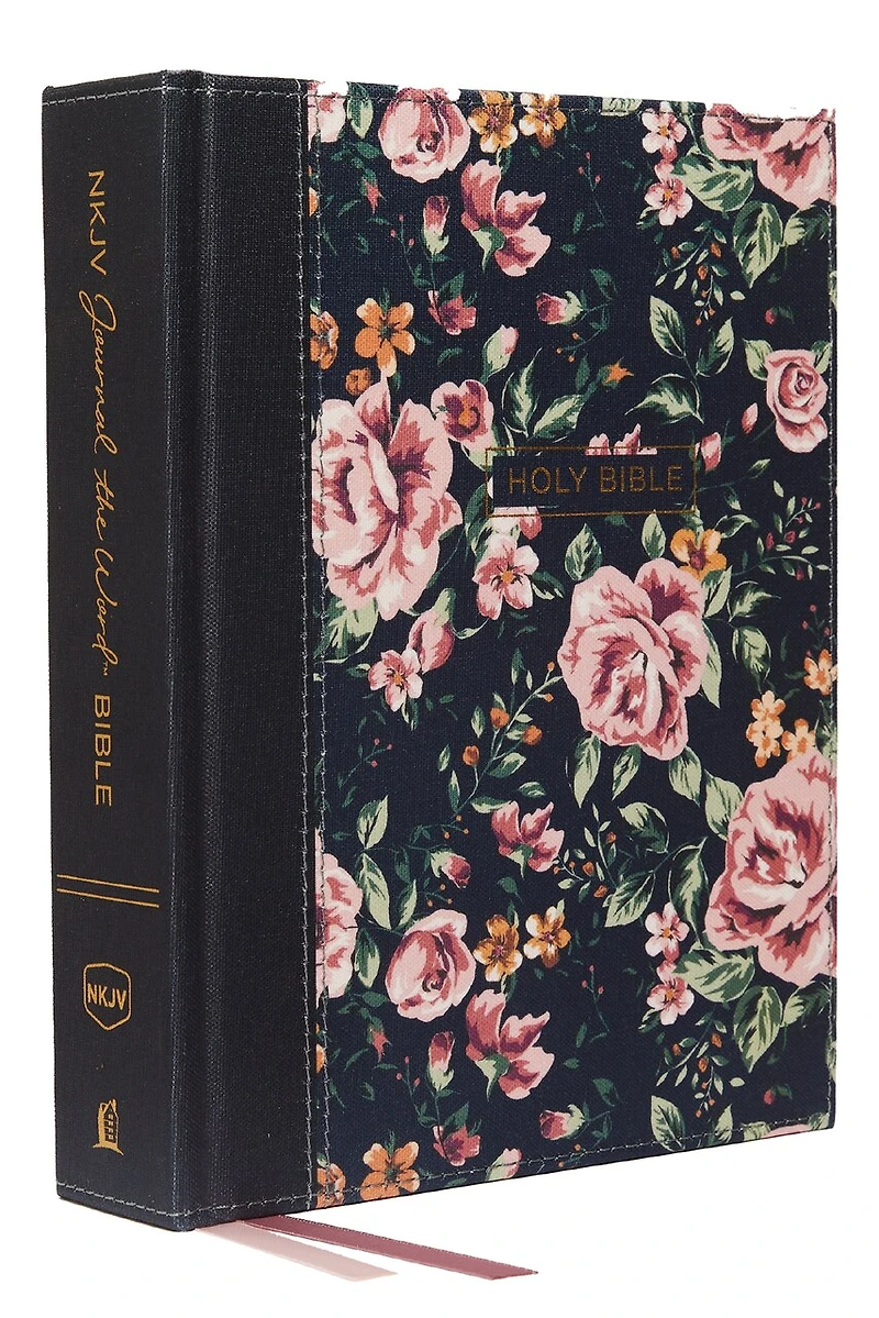 NKJV, Journal the Word Bible: Reflect, or Create Art Next to Your Favorite Verses (Cloth over board, Red Letter, Comfort Print)