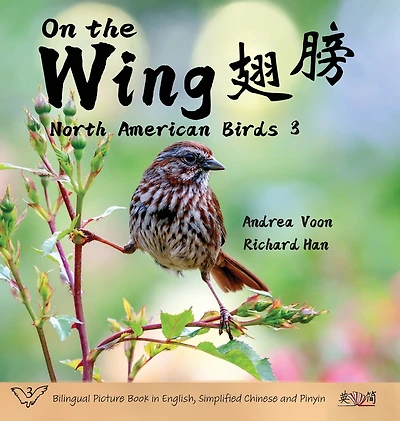 On the Wing 翅膀 - North American Birds 3: Bilingual Picture Book in English, Simplified Chinese and Pinyin