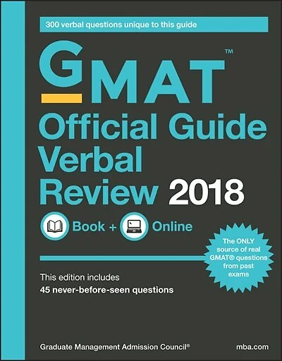 GMAT Official Guide 2018 Verbal Review: Book + Online: Book + Online (with Online Question Bank and Exclusive Video)
