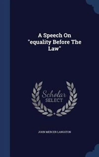 A Speech On "equality Before The Law"